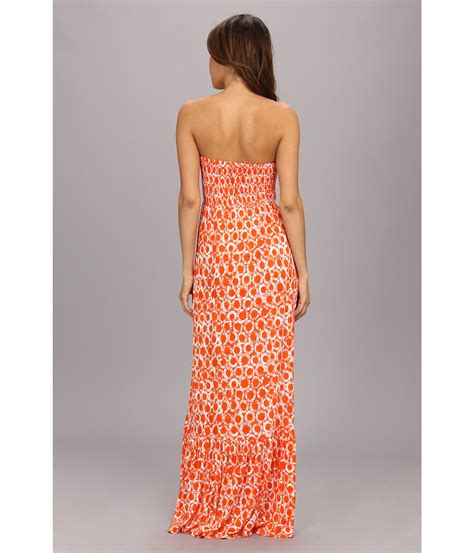 orange michael kors long dress|Michael Kors dresses for women.